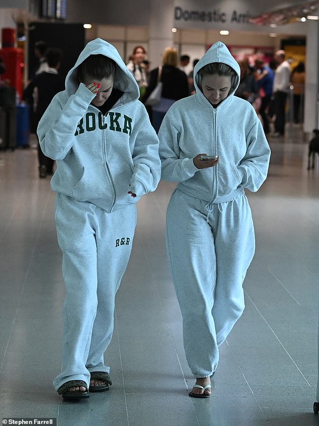 Molly-Mae was seen with her friend Erin Jones, who was also wearing a trendy loungewear set.