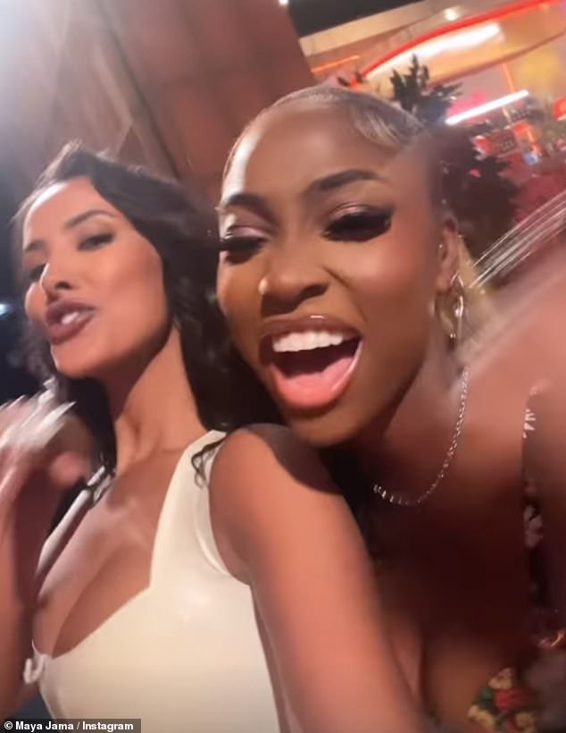 In a video posted to Instagram, Maya and former contestant Indiyah Polack posed up a storm as they reminded their followers that they were about to go on air.