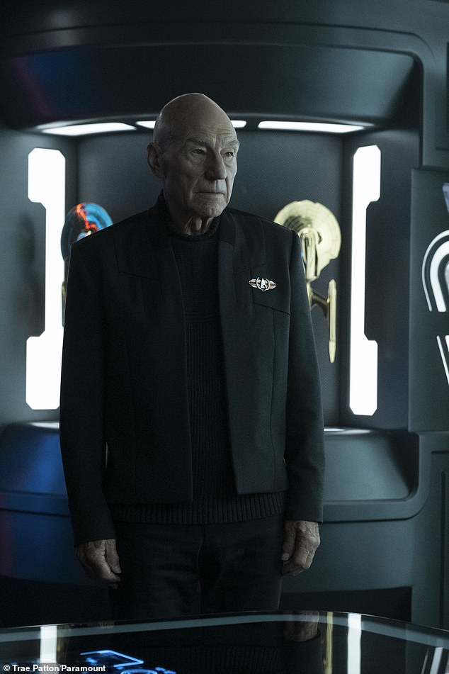 The 83-year-old actor, best known for playing Captain Jean-Luc Picard on Star Trek: The Next Generation and more recently Picard, was all smiles on the red carpet.