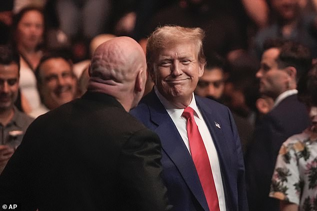 Trump recently appeared at UFC 302 in New Jersey, where he received a raucous reception.