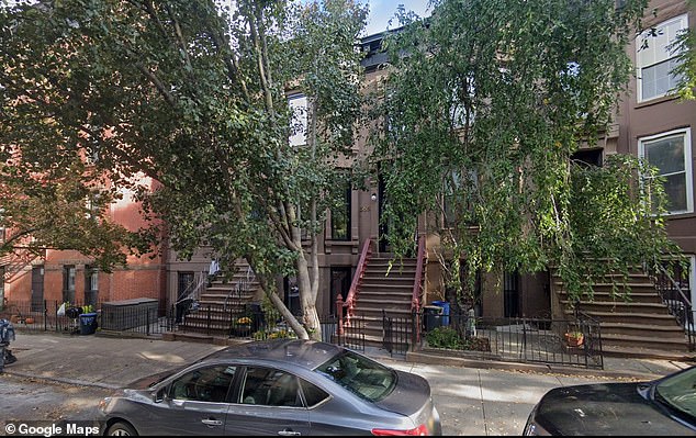 The banker lives in a four-bedroom townhouse worth $4 million in expensive Park Slope.