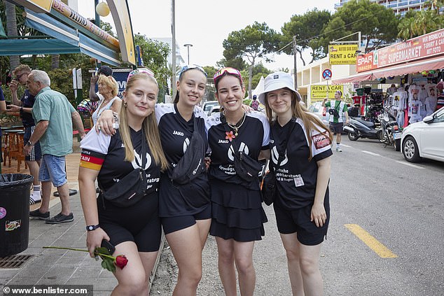 A football team from Frankfurt. They had been playing hard since 2pm and were already down seven Smirnoffs.