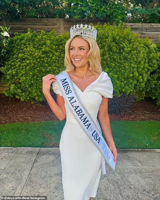 Additionally, there is Miss Alabama USA, which sends contestants to the Miss USA pageant. In the photo: Diane Westhoven.