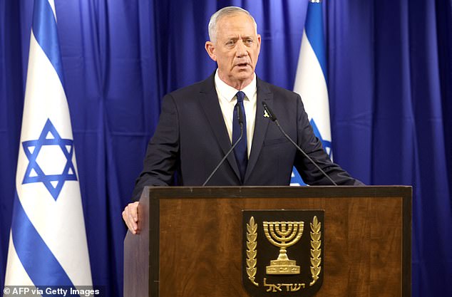 Israeli war cabinet member Benny Gantz announced his resignation from the government on Sunday.