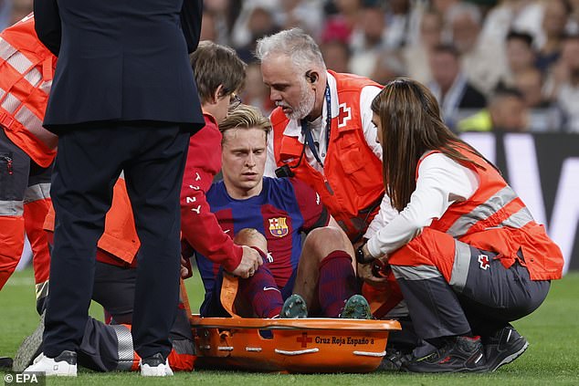 The midfielder has not played since suffering an ankle injury in El Clásico in April