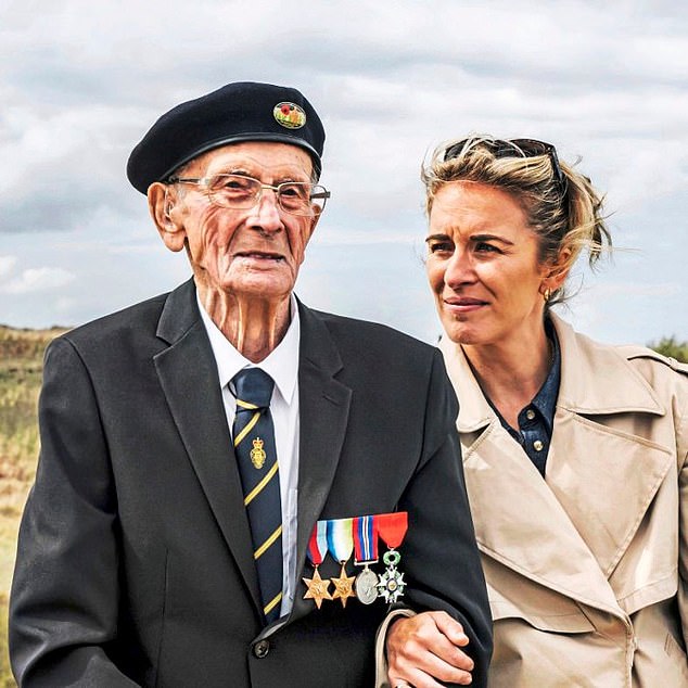 Vicky, known for playing an action heroine in the line of duty, spoke effusively of her respect for her grandfather and the importance of remembering D-Day.