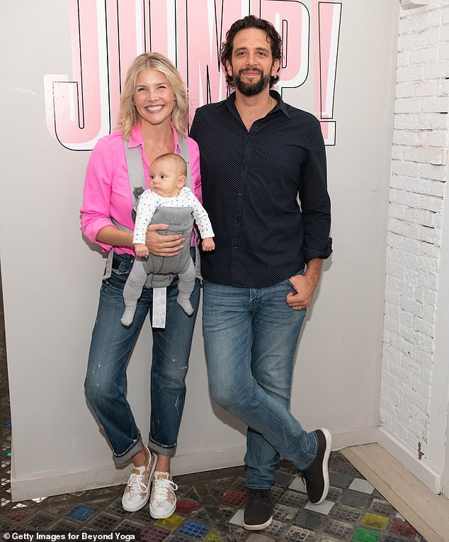 Amanda welcomed Elvis in June 2019 with her late husband Nick Cordero, shown together in August 2019 in New York City, who died in July 2020 at age 41 after being diagnosed with COVID-19 .