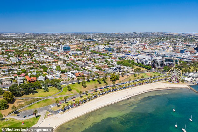 The Willers family have started a new life in Geelong (pictured) where their children can ride their bikes and go to the local park without fear.