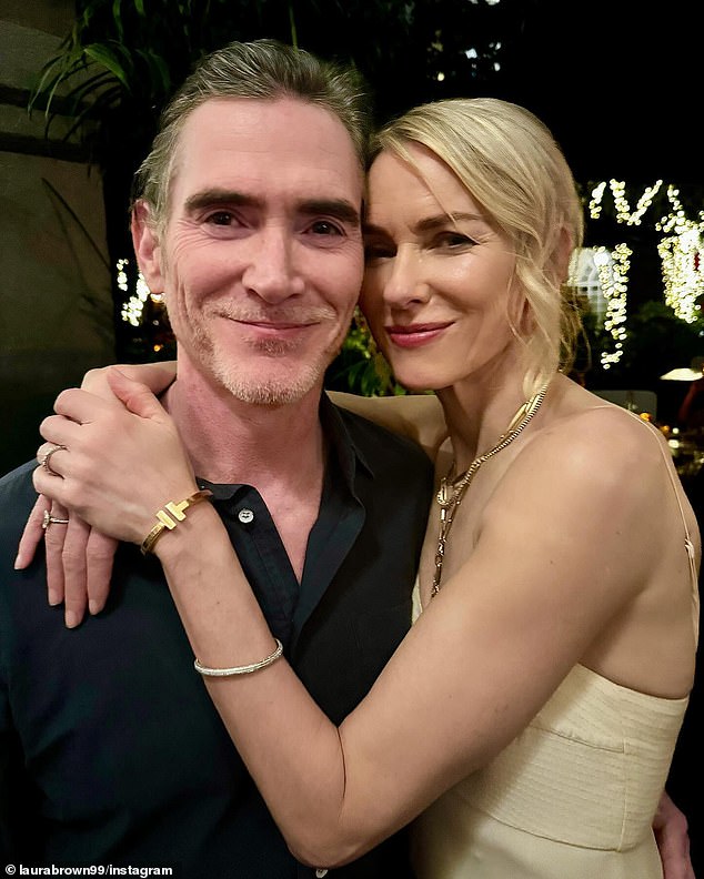 Naomi Watts, 55, (right) and Billy Crudup, 55, (left) married for the second time on Saturday, almost a year to the day of their first courthouse wedding.