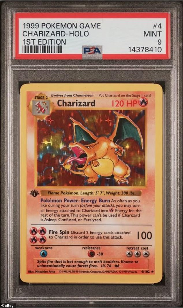 Among Pokémon cards, Charizard has become the most valuable, and 90s versions can fetch eye-watering sums. ¿Shadowless¿ Charizard cards can sell for up to $299,000 on sites like eBay