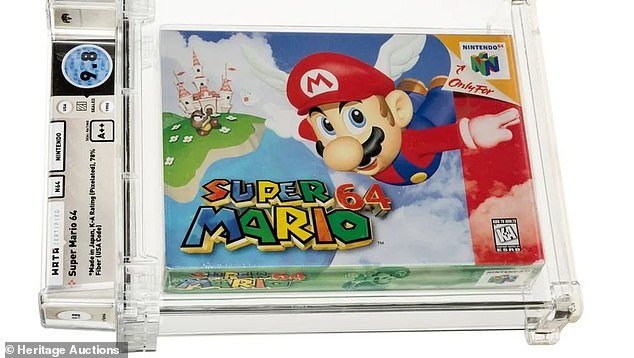 Sealed, unopened Mario 64 carts are worth a lot