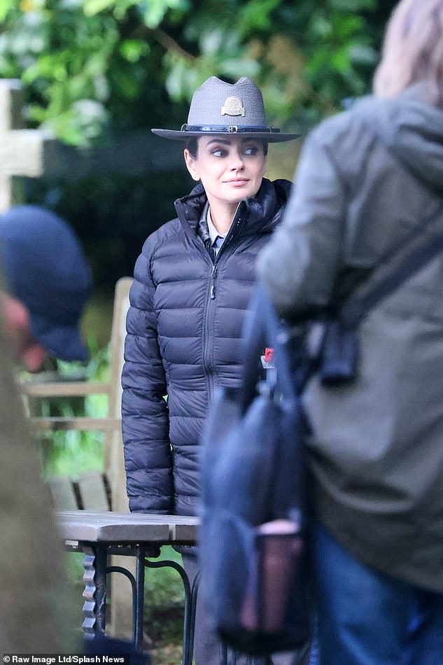 It is unknown who will play Mila, 40, but she was seen wearing a gray sheriff's hat.