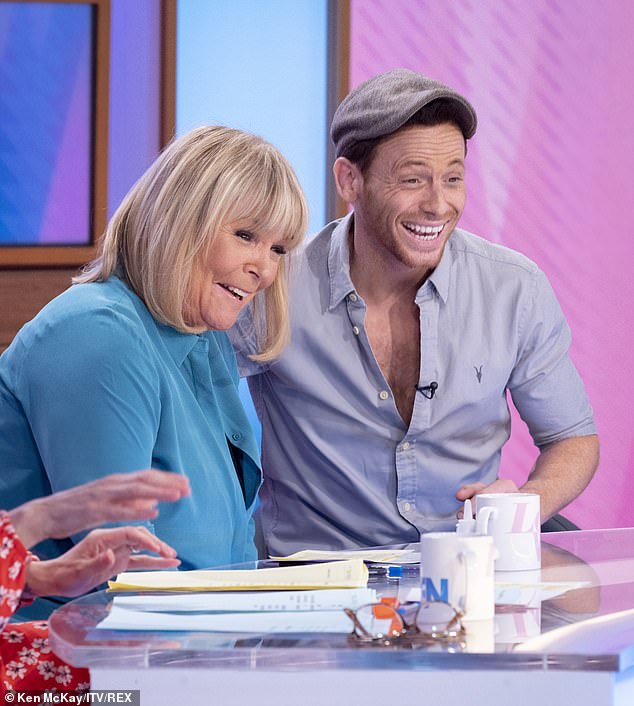 Linda revealed that Joe had sex at her house for the first time, but did not reveal who it was with (Joe and Linda pictured on Loose Women in 2020)