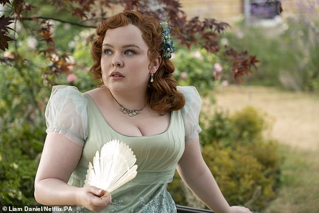 The actress, 37, plays Penelope Featherington in the hit show which returns on Wednesday for the second part of the third series, with the promise of more daring scenes, including a nude sex scene with Nicola.