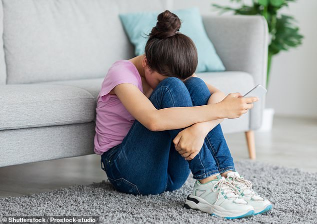 Dozens of girls from Years 9 to 12 were affected by the graphic images, which were shared on Instagram and Snapchat (file image).