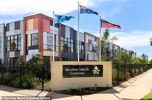 The headmaster of Bacchus Marsh Grammar (pictured) described the incident as 