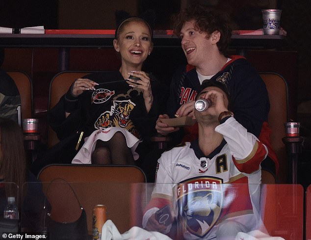 Over the weekend on Saturday, Ariana was spotted with her boyfriend, Ethan Slater, while attending the first game of the Stanley Cup Final.