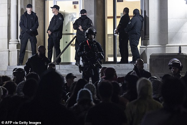 The arrested students were held in Dodd Hall while they were processed, prompting many of the remaining activists to move there.