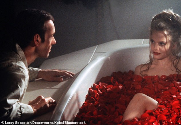 Spacey starred alongside Mena Suvari in Sam Mendes' 1999 Hollywood film American Beauty.