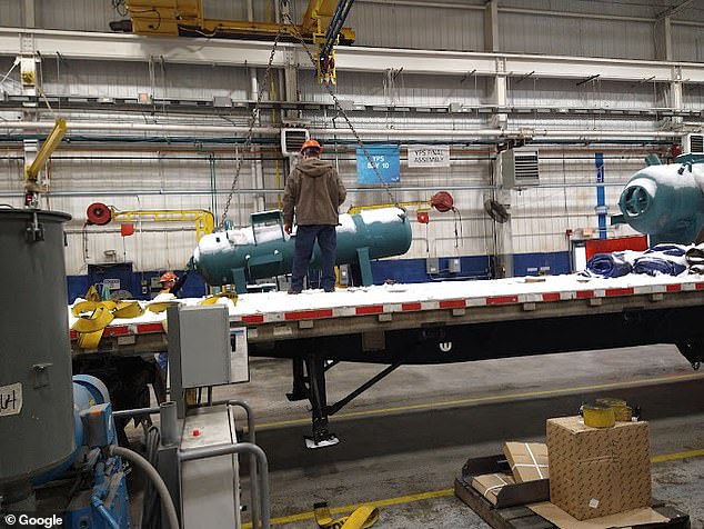 An interior view of the Johnson Controls manufacturing plant in Waynesboro where Tuesday's explosion took place.