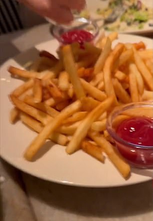 The family ordered fries.