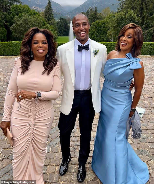 Oprah hosted the wedding of Gayle's son, William Bumpus Jr., at her estate this year