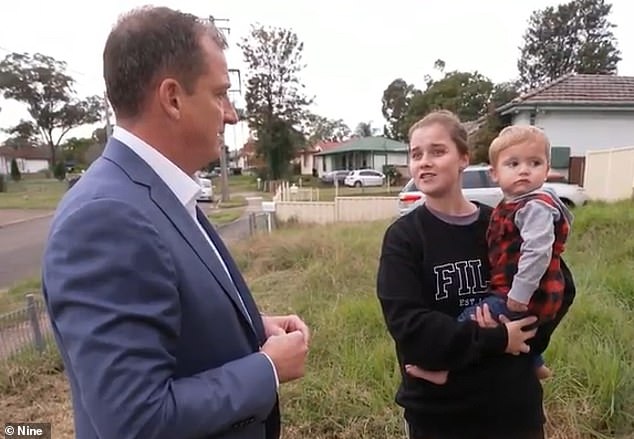 Talia (right), who lives with her young family just a few hundred meters from the house, was concerned that a fatal explosion would be necessary for action to be taken.