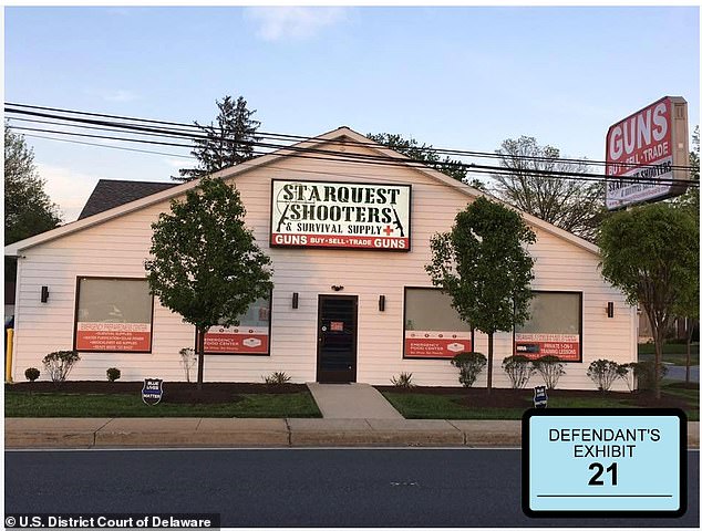 The gun store in Wilmington, Delaware, where Hunter Biden bought a gun in 2018