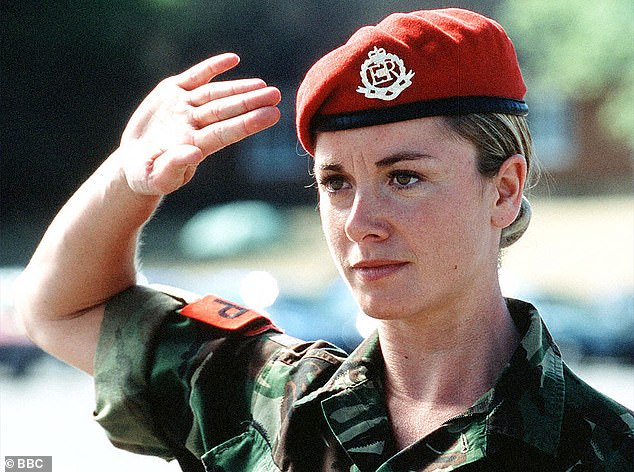 Tamzin's other major roles included Sgt. Jo McDonagh in Red Cap (pictured in 2001) and DCI Sasha Miller in New Tricks