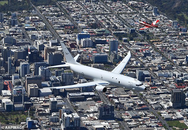 A Boeing P-8 Poseidon was sent to monitor Florida waters and track the Russian flotilla