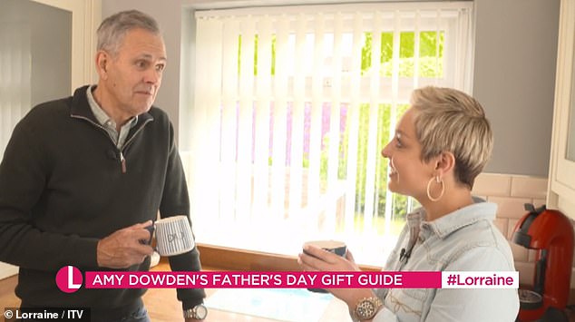 The professional dancer, who was diagnosed with breast cancer in 2023, filmed a sweet segment for the ITV morning show ahead of Father's Day on Sunday.