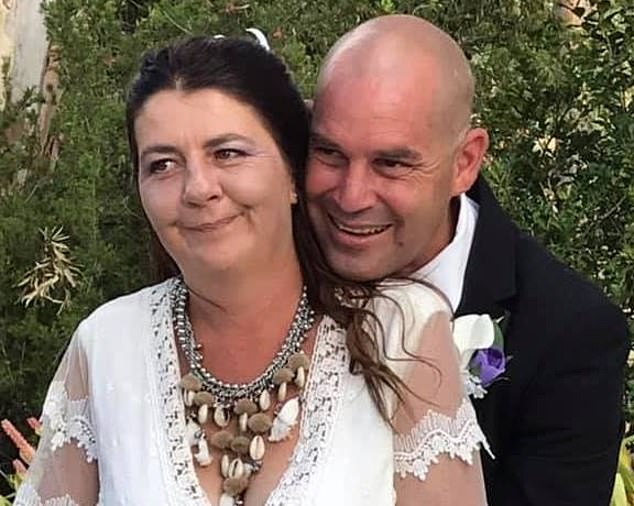 Crown prosecutor Matthew LeGrand said Mrs Compton (pictured with Mr Compton) had suffered ongoing grief from the loss of her husband and it had also affected the lives of her family.