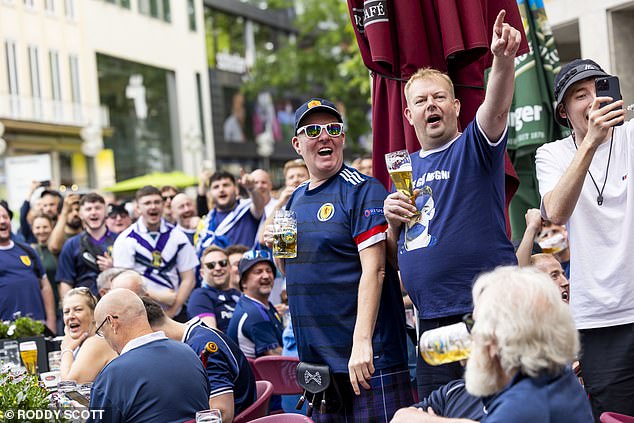 Scotland fans will appear on the BBC program after converging in Germany.