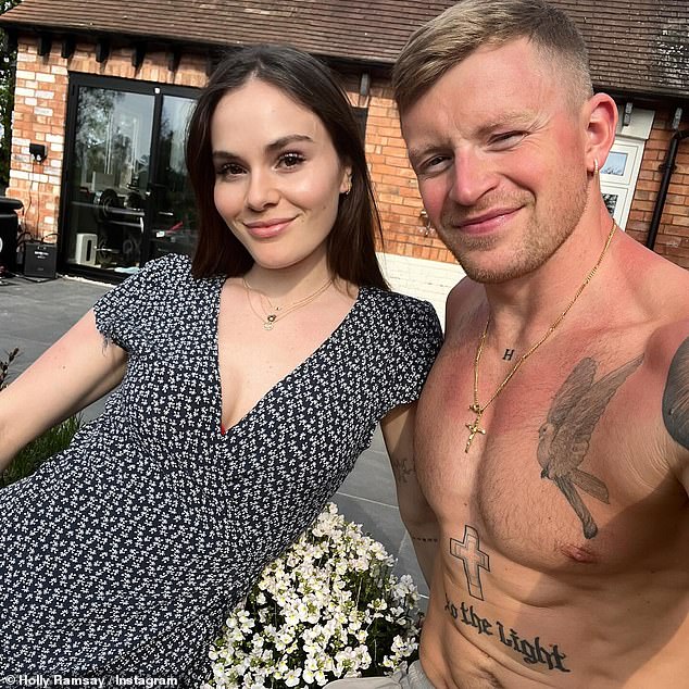 The daughter of celebrity chef Gordon Ramsay took to Instagram to post a loving photo of the couple.