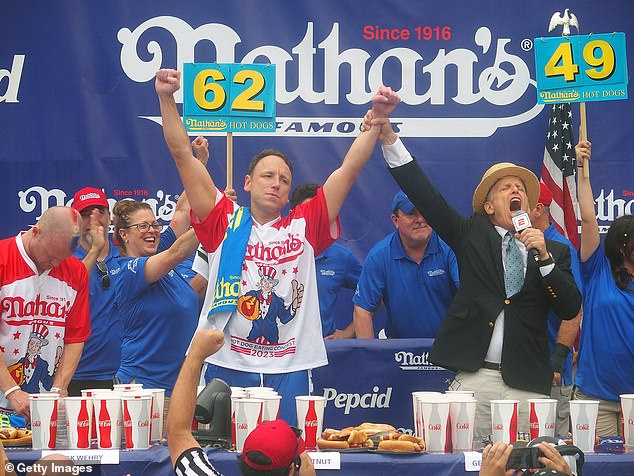 Chestnut was unrivaled in his final appearance at Nathan's July 4 Hot Dog Eating Contest.