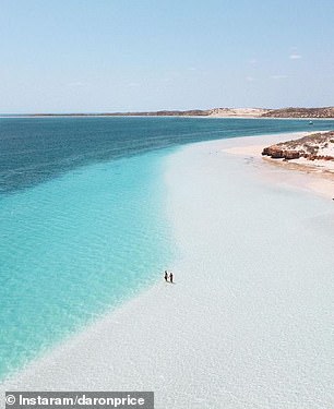 The infinite blue and white of Coral Bay