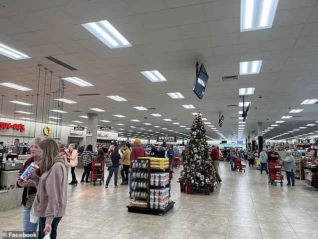 Pictured: The spacious interior of the Tennessee Buc-ee's that used to be the largest convenience store in the world.