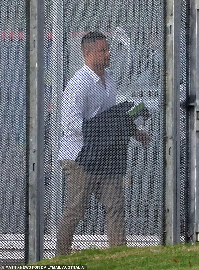 Bonnici has continued to support her husband during his two periods in custody: the first for nine months and the second for almost a year. Hayne is pictured leaving Mary Wade Correctional Center in western Sydney on Wednesday night.