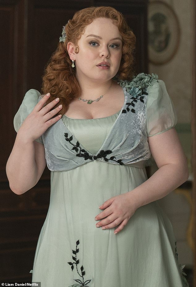 Bridgerton star Nicola Coughlan as Penelope Featherington in series 3 of the hit Netflix show.