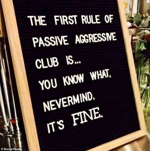 OKAY: This clever sign uses passive aggression to make a joke about the passive aggressive club