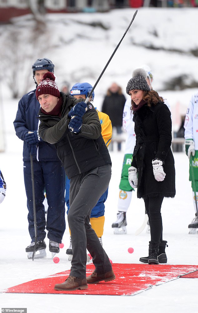 William takes home gold: William and Kate competed in hockey in Sweden in 2018