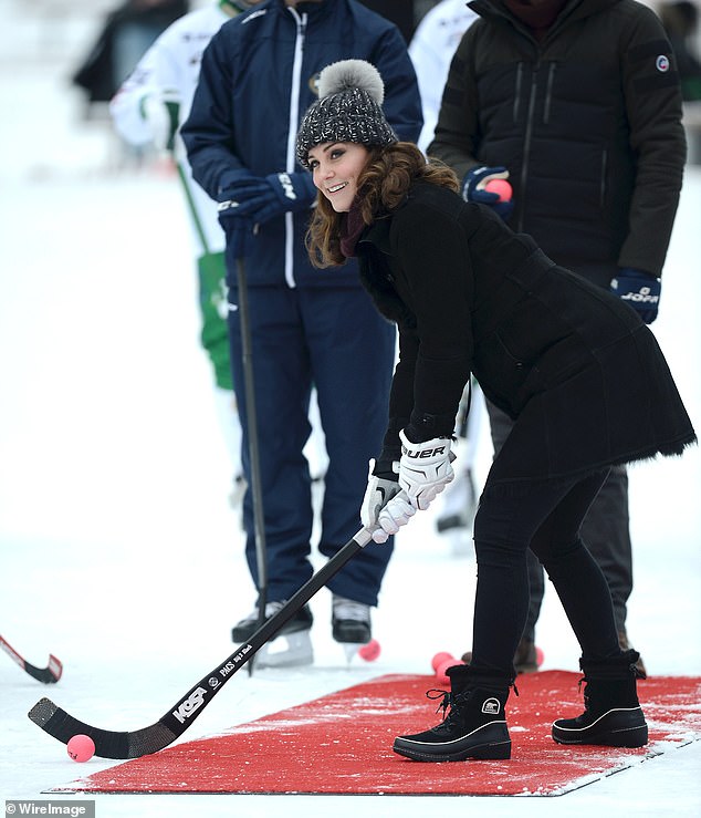 Kate, who was a great hockey player at school, had good stance but unfortunately missed two of her three shots.