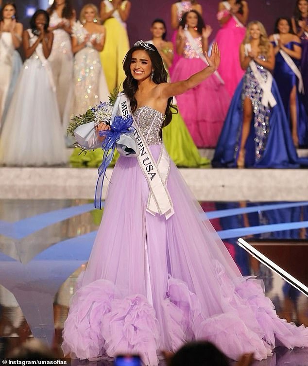 The sudden resignation of Miss Teen USA UmaSofia Srivastava (pictured) has sparked calls from former contestants to release former Utah representative Noelia Voigt from her confidentiality agreement with the organization.