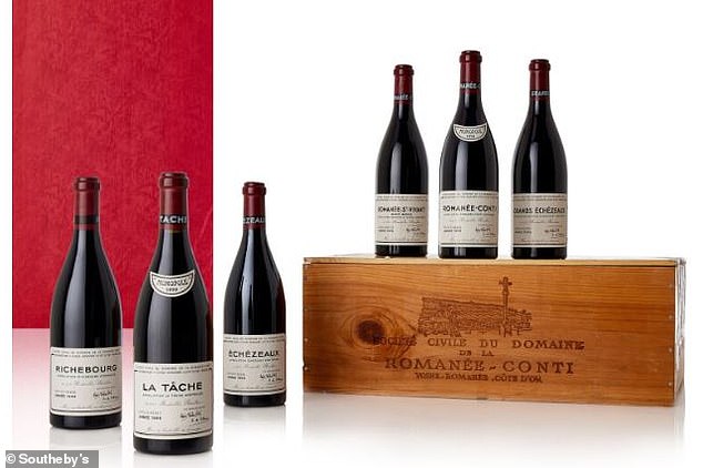 Simply red: 12 bottles of Domaine de la Romanée-Conti wine will be auctioned on July 2, with an estimated price of between 60,000 and 90,000 euros