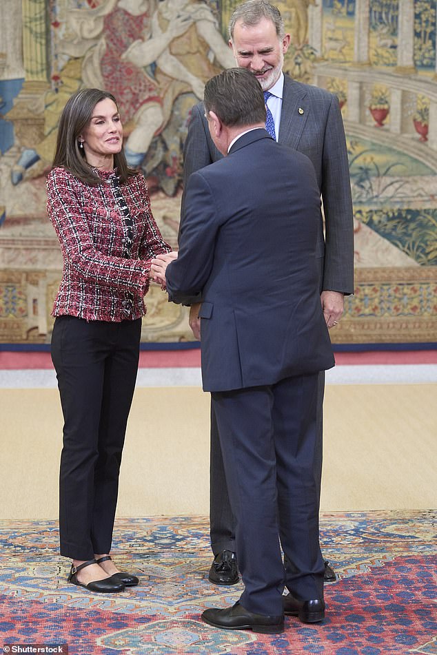 Letizia and Felipe met members of the Princess of Asturias Foundation, a private non-profit institution founded in 1980