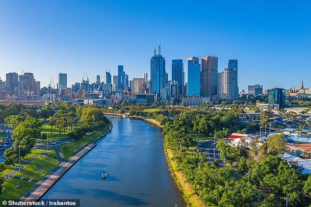 Melbourne (pictured) was the seventh most unaffordable city to find a home