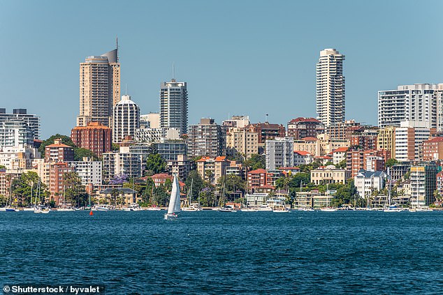 Sydney (pictured) has remained a consistently unaffordable city in the world to find a place to live, with the city ranking in the top three least affordable places to live 15 times in the last 16 years.