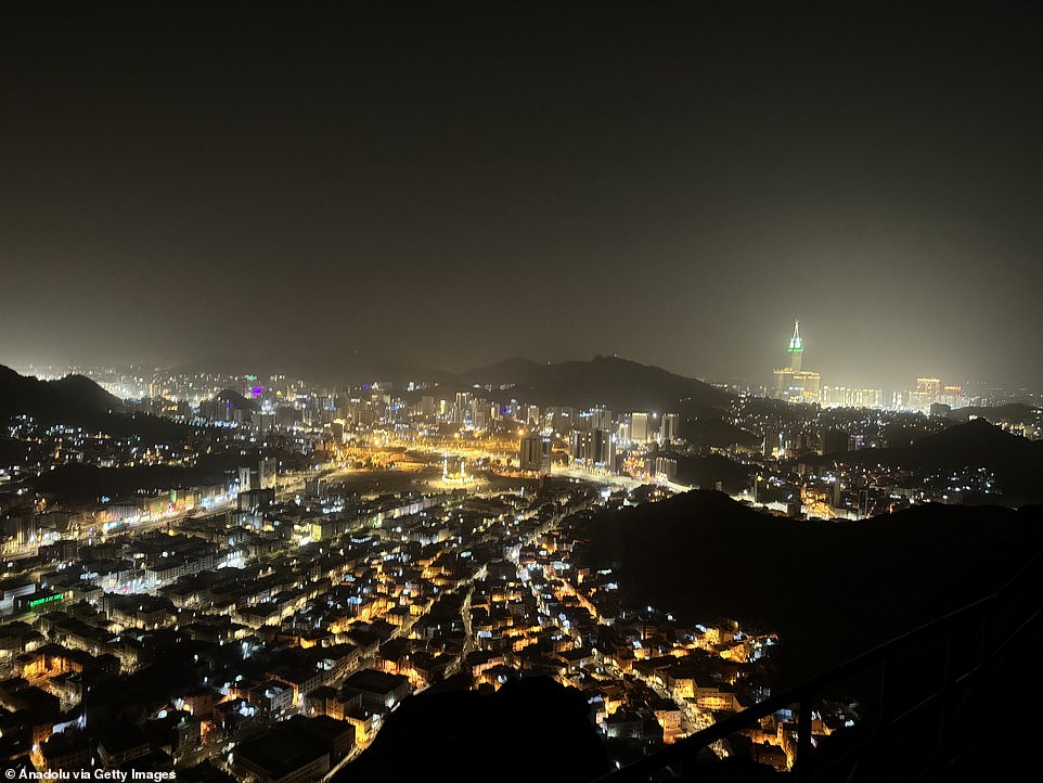 A view of Mecca as Muslim pilgrims visit al-Noor mountain