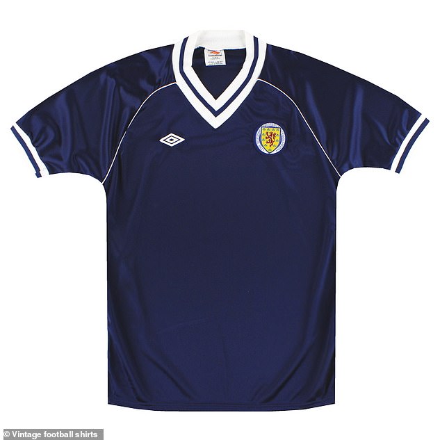 The 1982-85 Scotland home shirt, worn in the 1982 World Cup, is worth £350-400