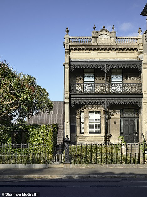 The incredible extended terrace home is known as Mygunyah By The Circus and is located in the inner Melbourne suburb of Fitzroy North, overlooking Edinburgh's lush gardens.